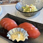 Tsukubakokusaikantorikuraburesutoran - 冷やしトマト