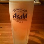 中国料理 堀内 - サッポロ黒ラベル生中（中身は）