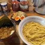 つけ麺屋 やすべえ - つけ麺(あつもり) 920+３種盛り 200＝ 1,120円