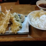はちまき - 天ぷら定食1000円