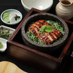 Stone-grilled eel hitsumabushi set meal
