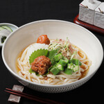 Grated plum udon