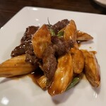 中華料理 忠実堂 - マコモ茸と牛の炒め