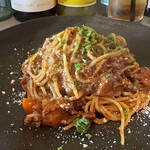 ビストロ ツミキ - ボロネーゼ 1300円。