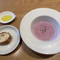 Cucina del NABUCCO - 紫芋のスープ。うまし。