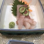 もも瀬 - 上おまかせ 定食：お造り