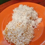 馬来風光美食 - カボチャペーストのココナッツがけ