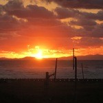 ペチカ - 礼文島に沈む夕陽です。