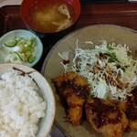 とんかつ おかめ - ミックスフライ定食