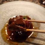 銀座鉄板焼き 肉一凛宮 - シャトーブリアンと寒芹の一皿