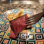 銀座鉄板焼き 肉一凛宮 - フィレ肉　やわらかくて悶絶級です