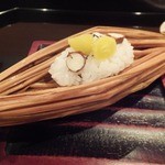 壽山 - 2013/11　鮑　銀杏　むかご飯蒸し