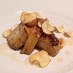 フォリオリーナ・デッラ・ポルタ・フォルトゥーナ - 「一皿目の前菜」　ピスタチオ入り 雉のガランティーナ　鴨のフォアグラ添え　(2013/11)
