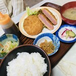 一好食堂 - ハムカツ定食