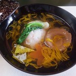 割烹旅館 若松 - 2013/11　お椀　かにしんじょう