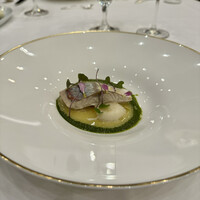 ザ・フジヤ - いとよりのプレゼ 春菊ソース 焼き蕪添えいとよりのプレゼ 春菊ソース 焼き蕪添え