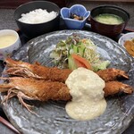 お食事処 潮騒 - 海老フライ定食1,800円