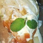 cafe nekoji - リンゴカスタードクリームクレープ。