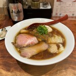 Sammaro - 特製醤油そば¥1250、牡蠣のコンフィ¥200×2、瓶ビール（中）¥550