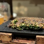 法善寺横丁 やき然 - カラッとしつつも、バリうまい「味噌汁」を飲んだようにスッと体と心にしみる1枚( 'ﾛ')/'ﾛ')/'ﾛ')/'ﾛ')/うまｰｰｲ!!!