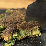 法善寺横丁 やき然 - (´Д｀)ﾊｧ〜、、、すでに粉ガツオの香ばしさが懐かしい