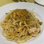 Primo Piatto - 鯛のほぐし身とカラスミのパスタ