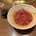 味蔵天国 - 混ぜ合わせたユッケ