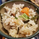 百々亭 - 蕎麦米五目ご飯