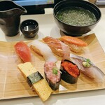 Kaitenzushi Misaki - ランチ  しおかぜ　950円
                        冷酒  本醸造　550円