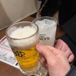 七津屋 - 生ビールとチューハイカルピスで乾杯！