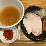 麺屋鈴春 - 塩つけ麺えび油