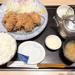 とんかつ和幸 - かきフライ御飯