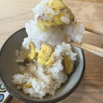 八ヶ岳 えさき - 栗ご飯、箸上げ