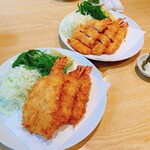 漣 - 海老フライ定食　¥2700