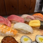 Sushi Motoyama - メインの握りたち。