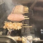 Yakitori Yoneda - 焼き台目の前でした