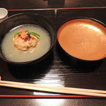 俵屋旅館 - 湯葉茶巾霙仕立て