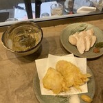 炭火にわとり - とり天と焼き鳥①