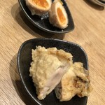 Kiku ya - 味玉と牡蠣