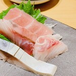 Sushi Sake Sakana Sugitama - 刺身４種^ - ^