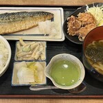 磯丸水産 - 「鯖の塩焼き定食」￥1,055