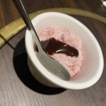 銀座縁 - 食後のアイス