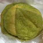 出湯温泉パン工房 - 抹茶メロンパン
