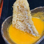 そば くら富 - 甘鯛(グジ)松笠揚げと特製イタリアンソース