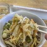 道の駅 川口･あんぎょう - 厚さもあるかき揚げ