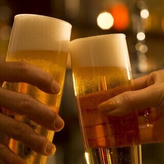 Plenty of drinks ♪ All-you-can-drink with the scent of draft beer!