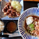 Shisaido Takahama Jenoba Resutoran - とんから定食　おろしそば