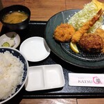 とんかつ KATSU 華 - ミックスフライ2300円