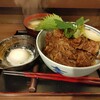 神戸牛丼　広重 - 神戸牛丼（並盛）、温泉卵