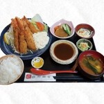 Onimori fried shrimp set meal